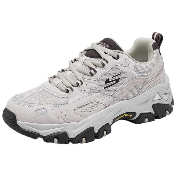Skechers OUTDOOR MENS Anti Slip Wear Resistant Low Top Casual Trail Running City Commute Running Shoes Men's Gray