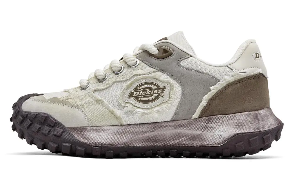 Dickies Wear-Resistant Low-Top Casual Shoes Men's White Coffee