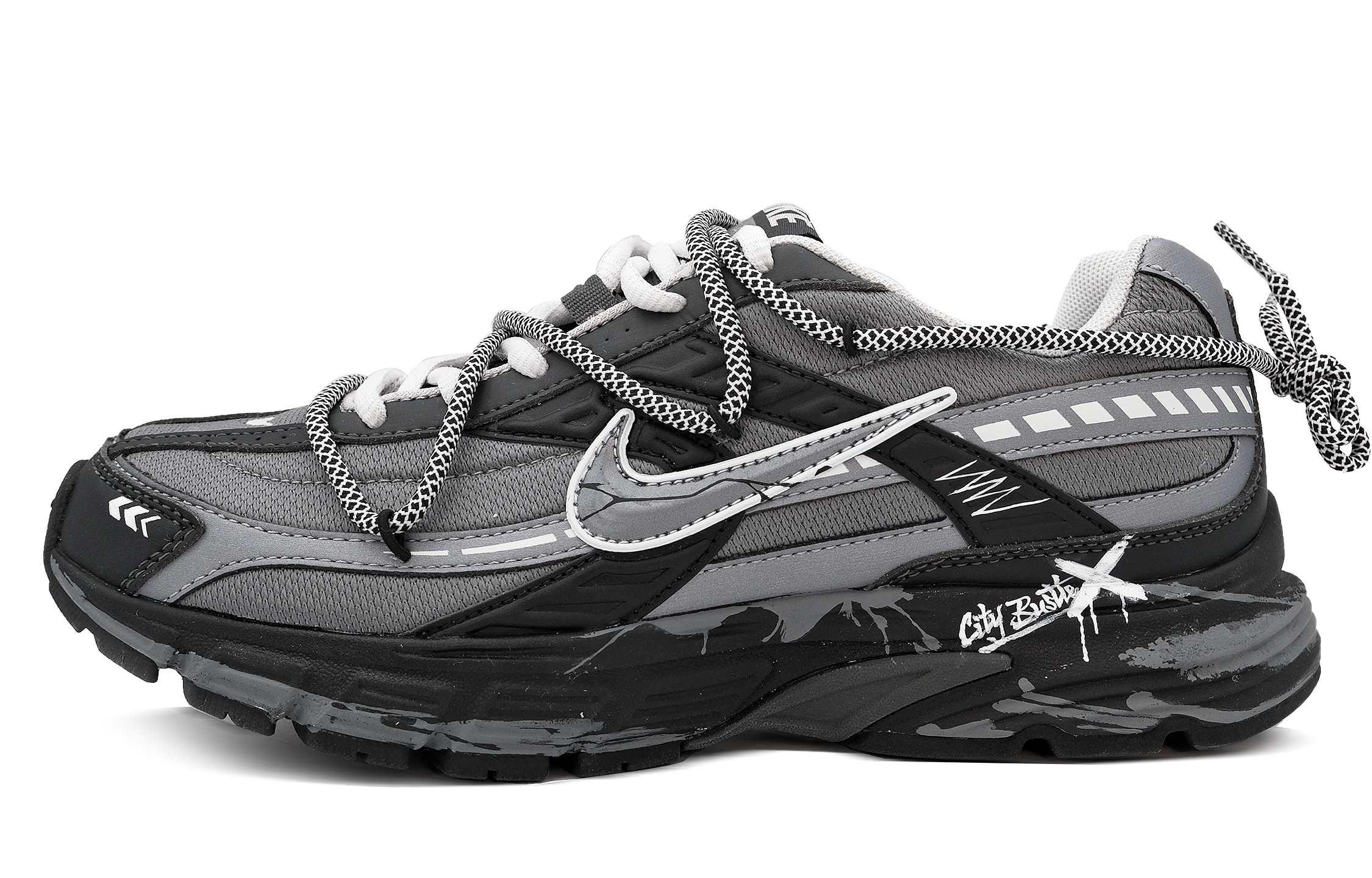 Nike Initiator Abrasion Resistant Low top Running Shoes Unisex Black