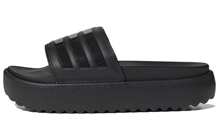 Adidas Adilette Platform Slides Core Black Women's