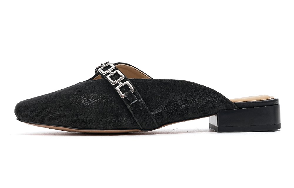 EBLAN Closed Toe Slippers Women's Black