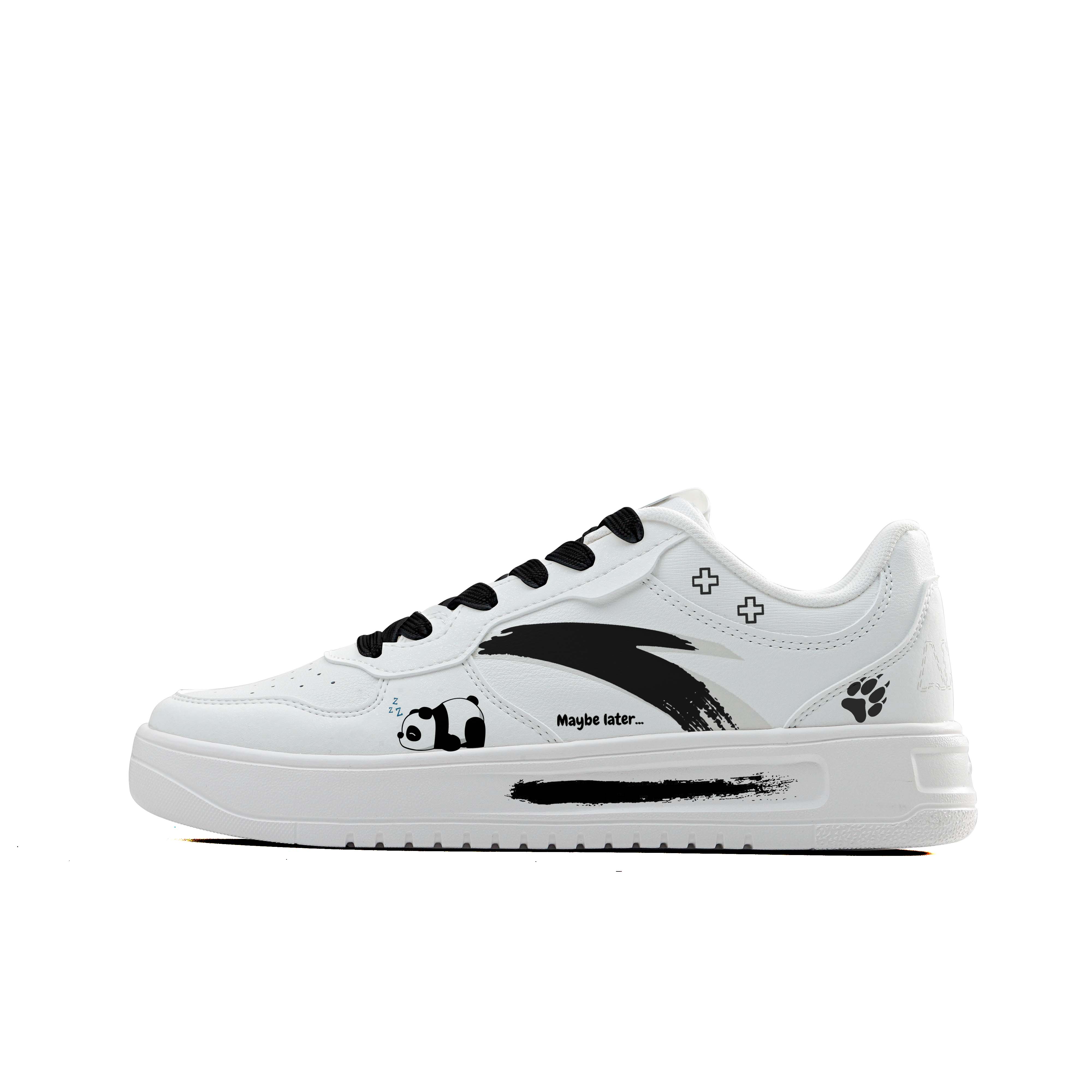 Anta Life Collection Cushioning Coverage Low top Skateboard Shoes Men's White