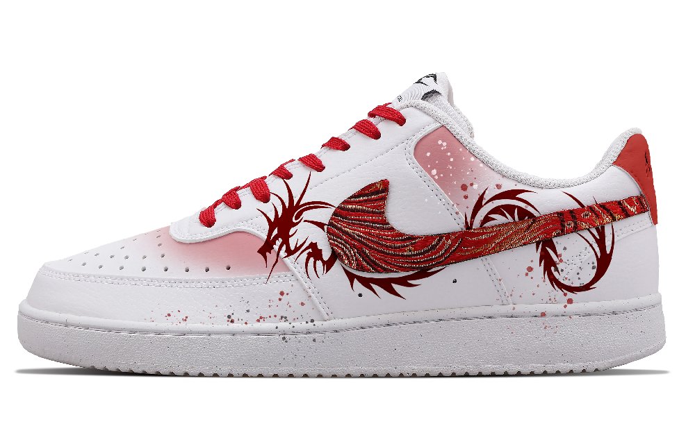 Nike Court Vision 1 Year Of The Dragon CNY Norman Dragon Rising Low-Top Skateboard Shoes Men's Red