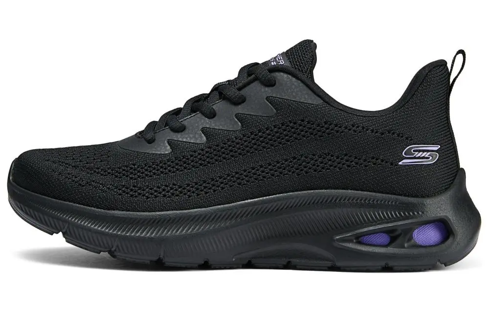 Skechers Cushioning Moisture Wicking Low Top Casual Shoes Women's Black