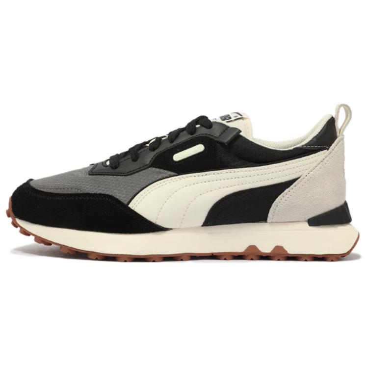 PUMA Rider FV Low Top Casual Shoes Unisex Black White Gray