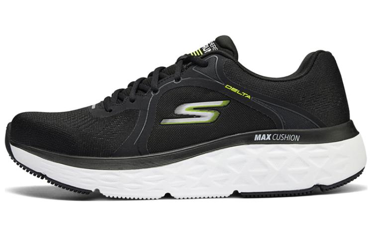 Skechers Cushioning Low-Top Casual Running Shoes Men's Black Yellow