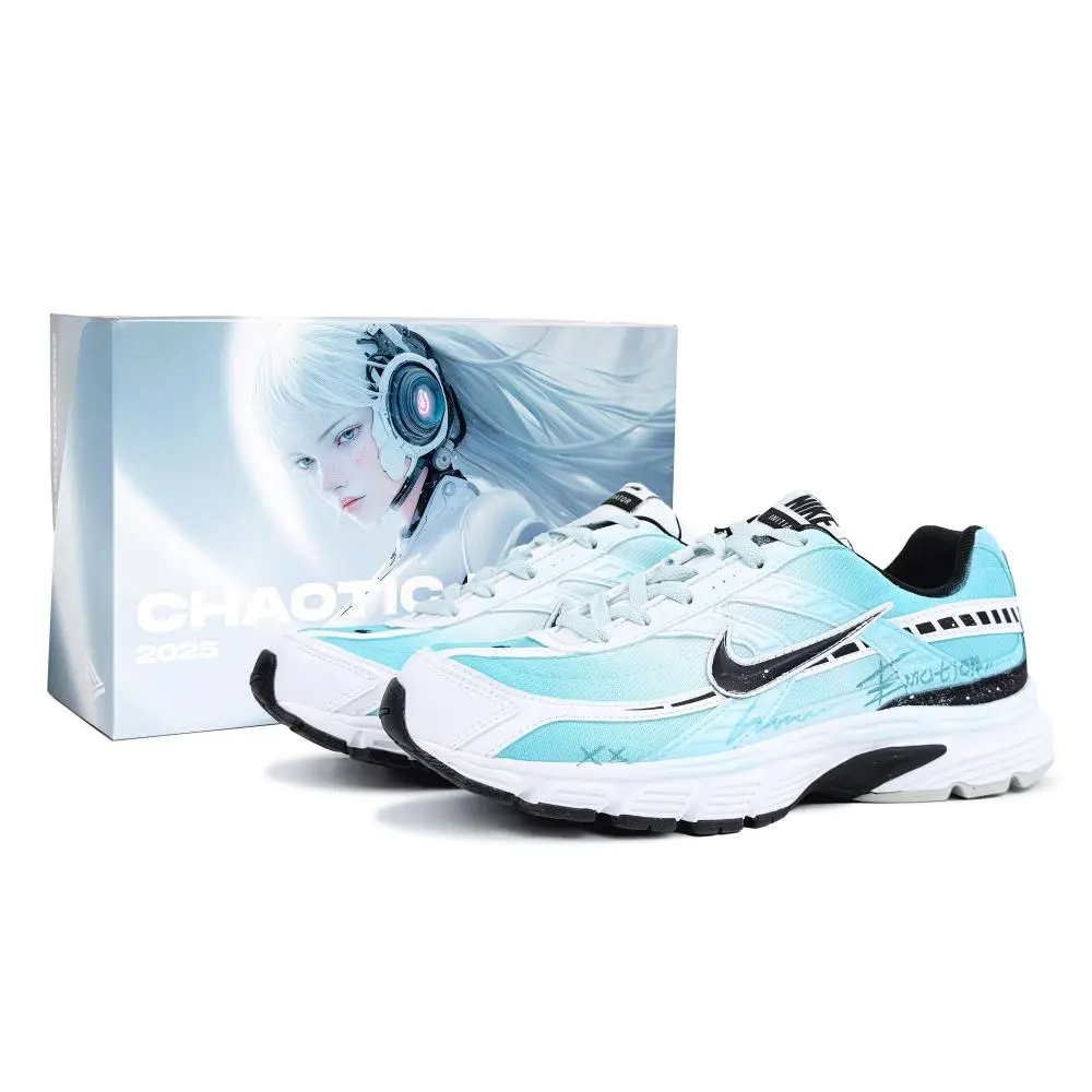 Nike Initiator Abrasion Resistant Low Top Running Shoes Unisex Cyan