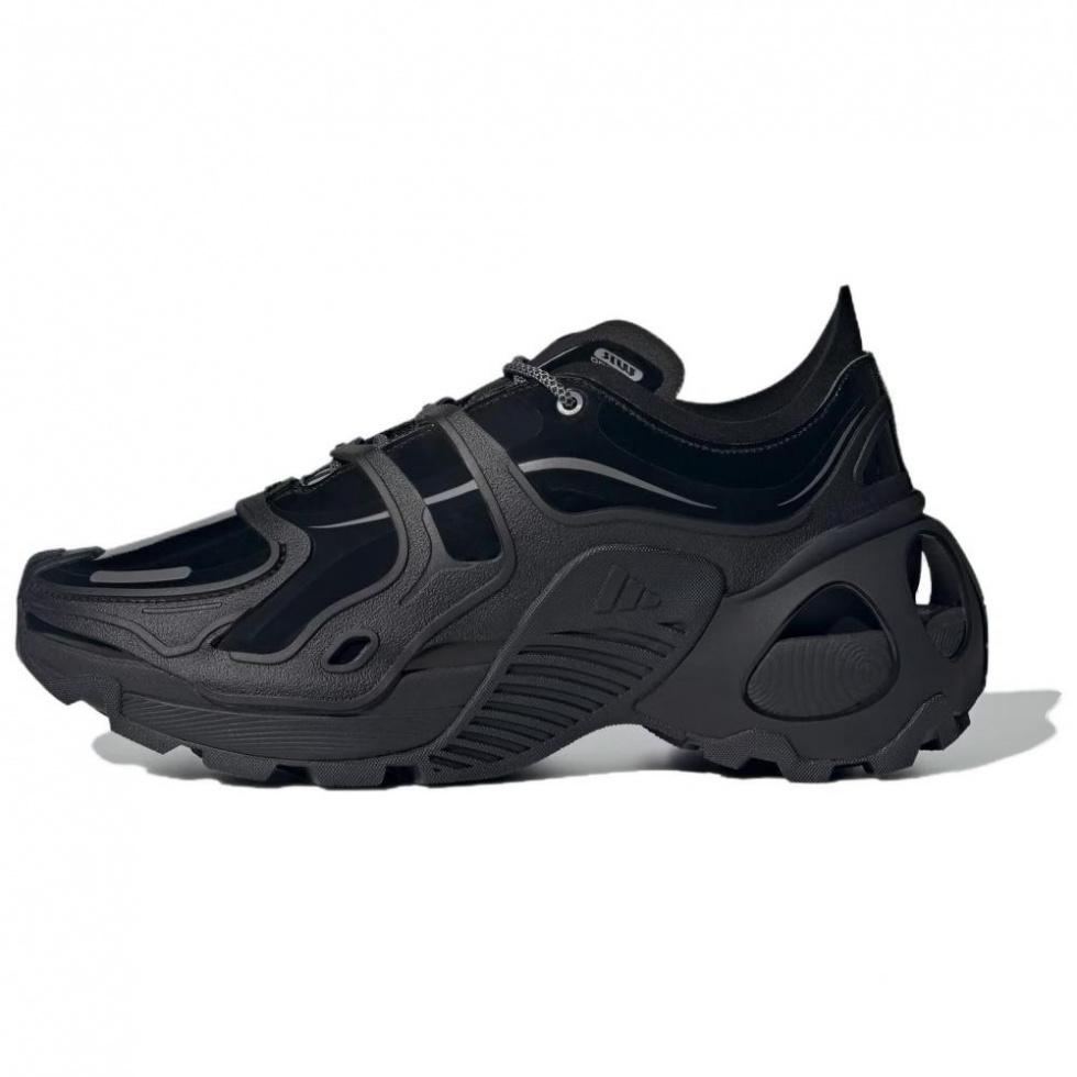 Adidas Wonder Runner Pro Slip-Resistant Low-Top Running Shoes Unisex Black Gray Color
