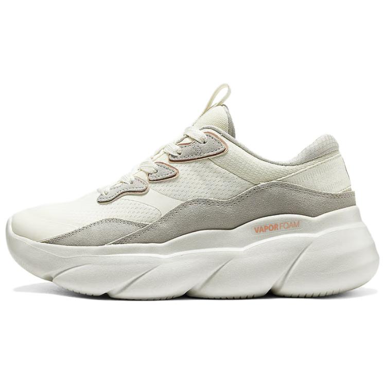 Skechers Anti Slip Wear Resistant Low Top Running Shoes Women's Ivory