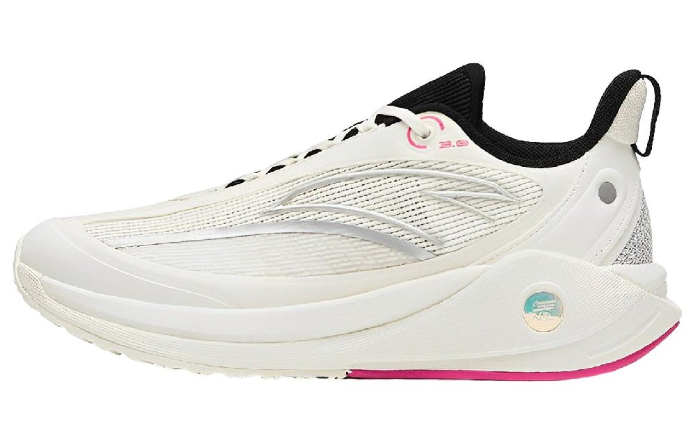 Anta C37 3.0 Anti Slip And Wear Resistant Breathable Low Top Casual Running Shoes Women's Silver White Black