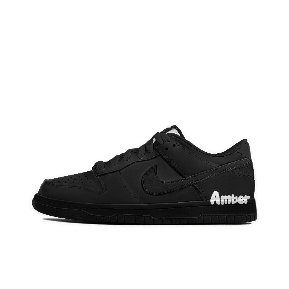 Nike Dunk Wear resistant And Lightweight Low Top Skateboard Shoes Unisex Black
