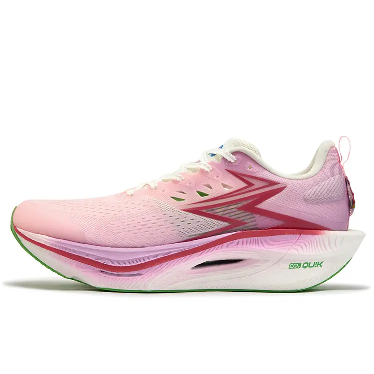 361° Flame 3 ET Running Shoes Unisex Low top Peach Heart Pink, Fluorescent Passionate Coral Pink