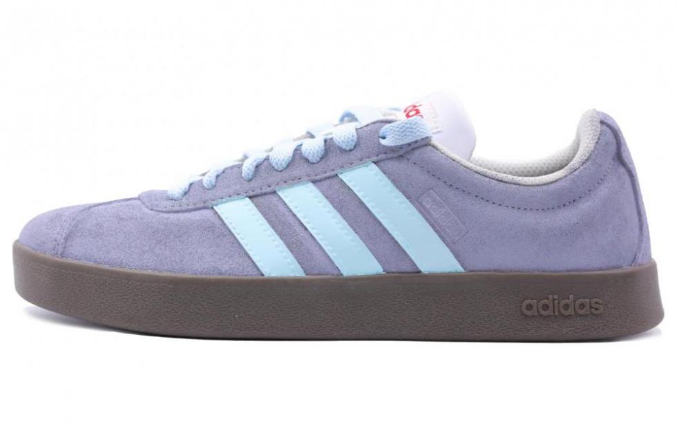 Adidas Neo Vl Court Evening Glow Anti-Slip Wear-Resistant Low-Top Skateboard Shoes Unisex Purple
