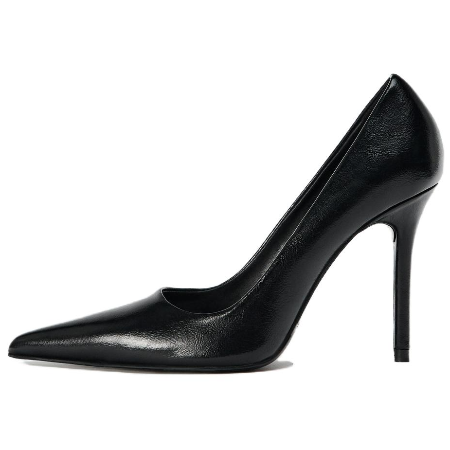 ZARA Slim Heel High Heels 10cm Women's Black