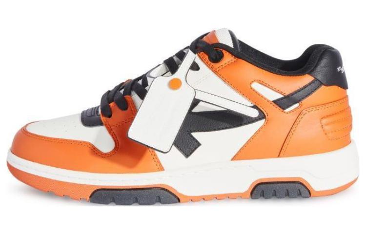 OFF WHITE Low Top Skateboard Shoes Men's Orange