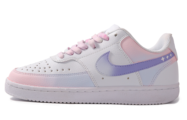 Nike Court Vision 1 Non-slip Lightweight Low-Top Skateboard Shoes Women's Blue Pink