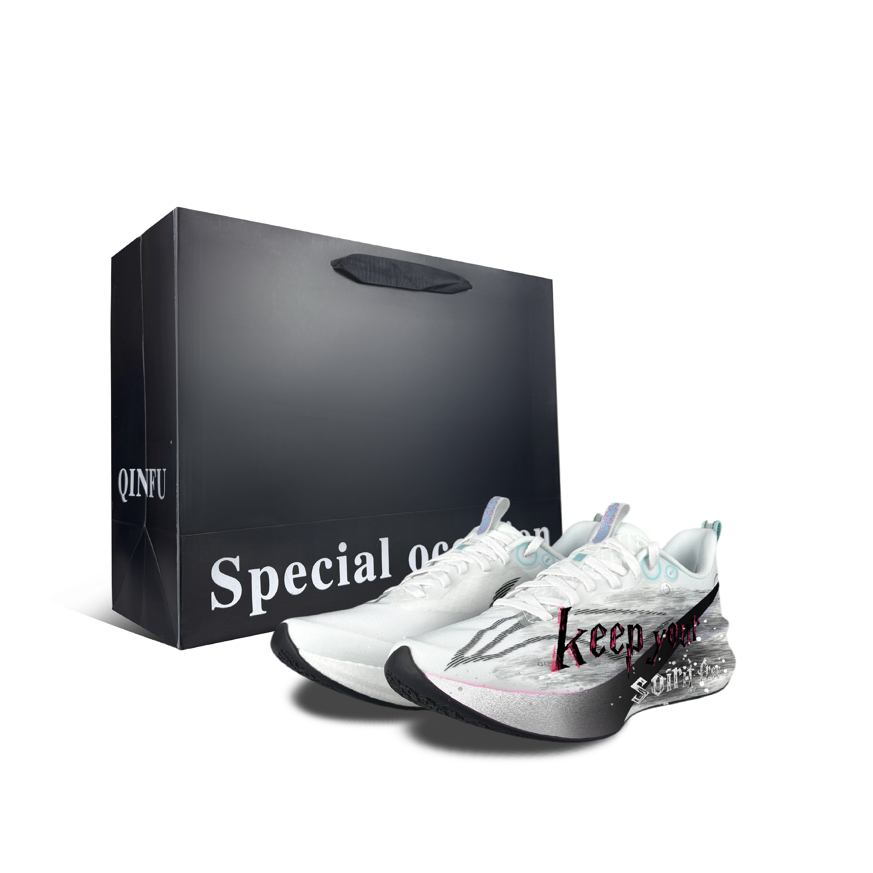 LINING Red Hare 8PRO Running Shoes Unisex Low top Black White