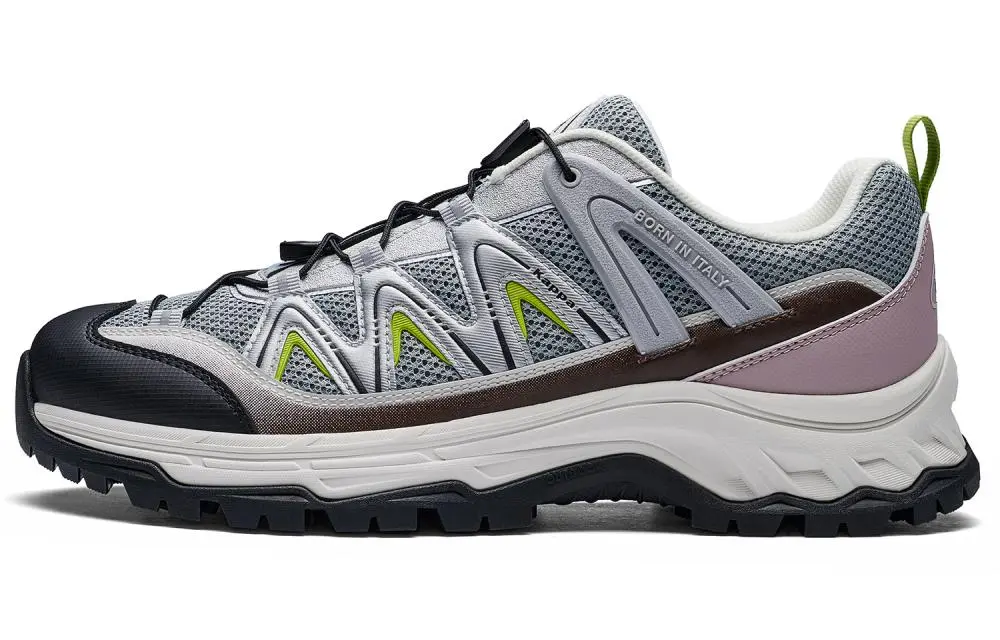 Kappa Cushioning, Wear Resistant Low top Running Shoes Unisex Imprint Green Silver Mystical Cyan Purple