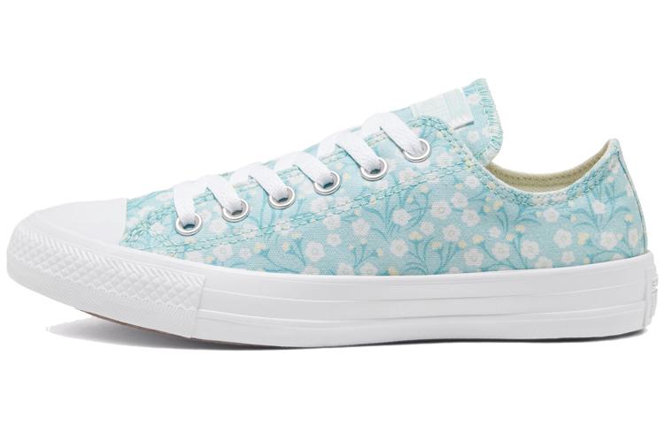 Converse Floral Chuck Taylor All Star Light Blue Sneakers Women's