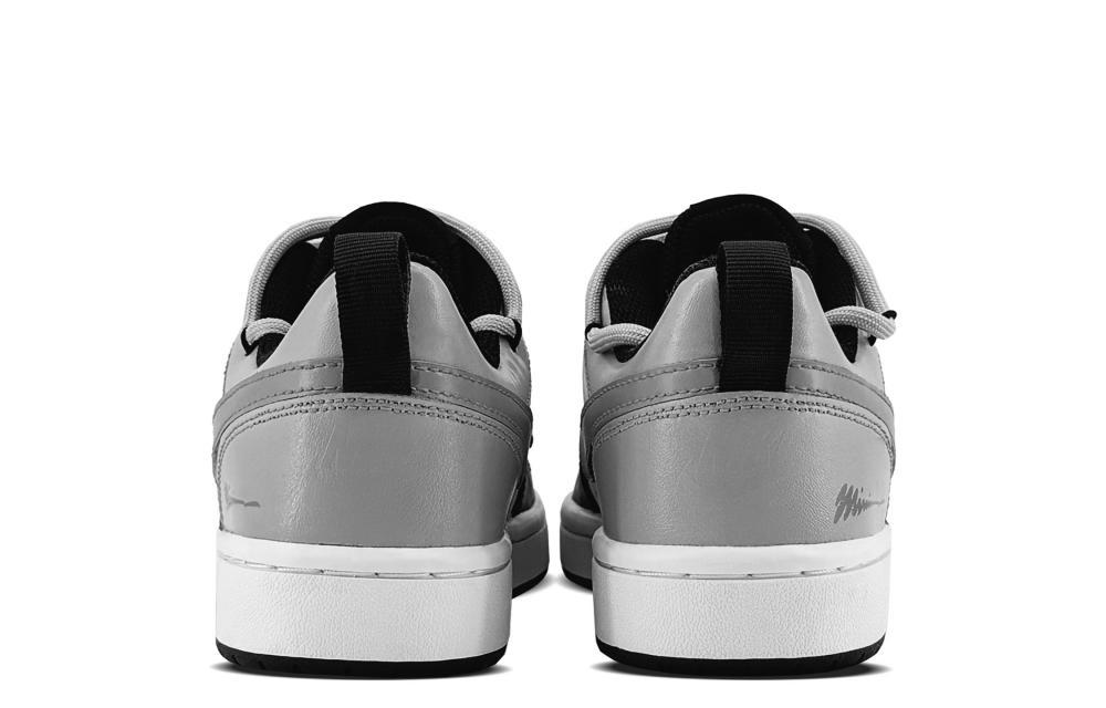 Nike Court Borough Low Anti-Slip Wear-Resistant Low-Top Skateboard Shoes GS Black Gray купить в интернет-магазине Yoocart с быстрой доставкой по России.