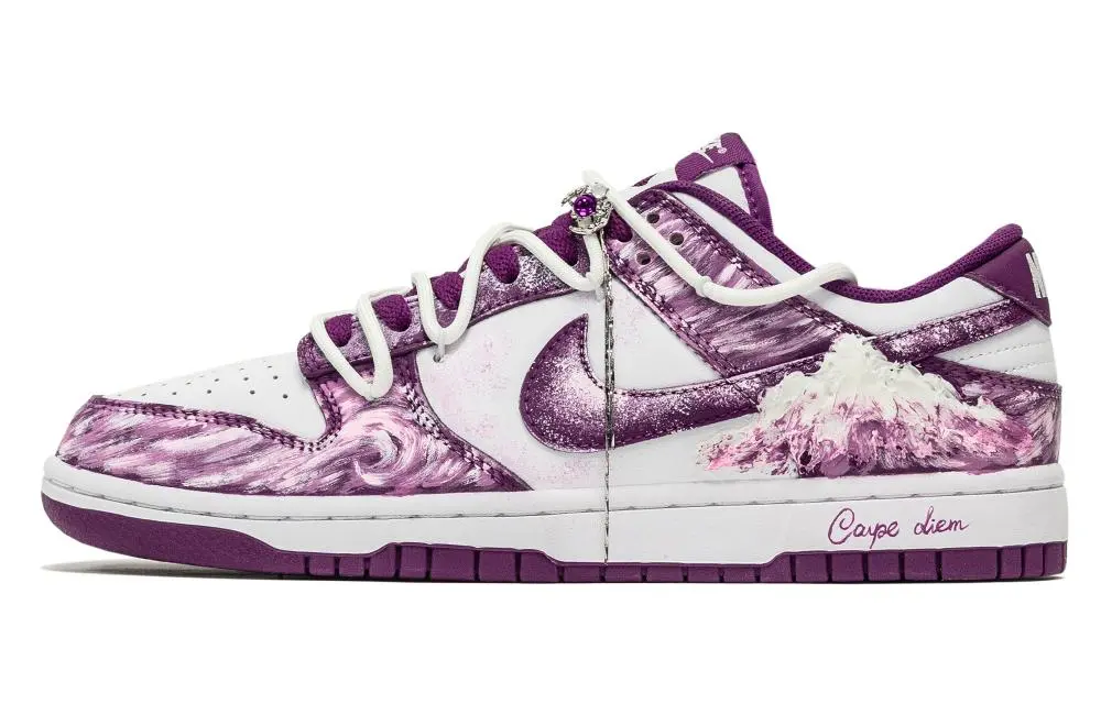 Nike Dunk Fantasia, Under The Mount Fuji Abrasion Resistant Low top Skateboard Shoes Unisex Purple