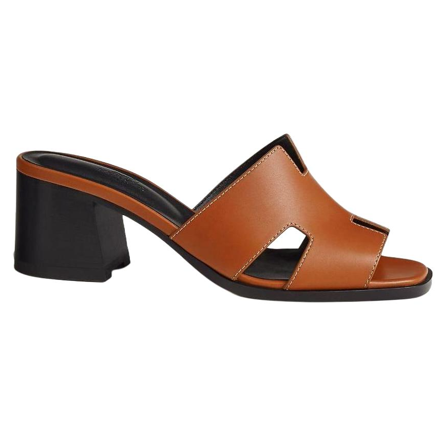 HERMES Helia Slide Slippers Women's Orange