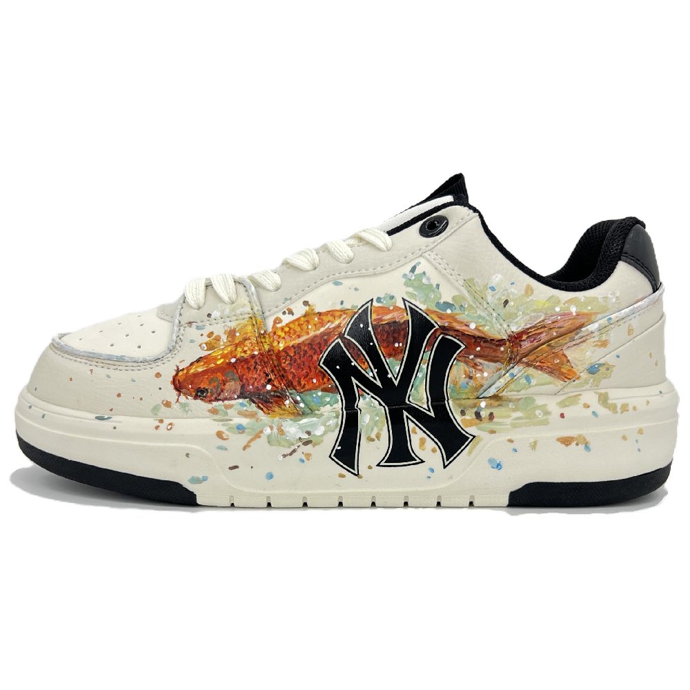 MLB Chunky Liner Year After Year Abundance Anti-Slip Wear-Resistant Low-Top Skateboard Shoes Unisex White