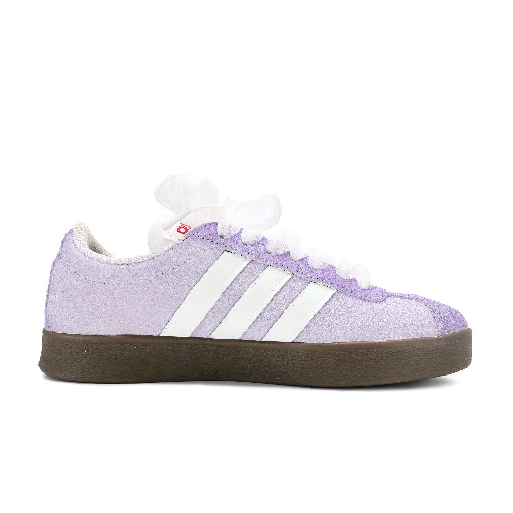 Adidas Neo VL Court Lifestyle Anti Slip Wear Resistant Low Top Skateboard Shoes Unisex White Purple