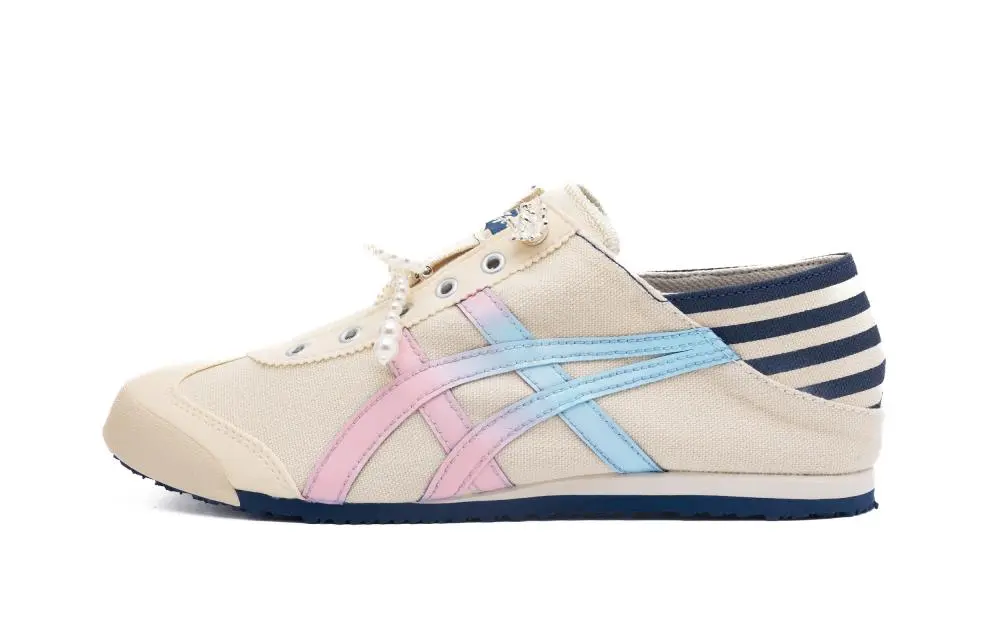 Onitsuka Tiger MEXICO 66 Star Mist Ballet Breathable Moisture Wicking Low top Casual Shoes Unisex Beige