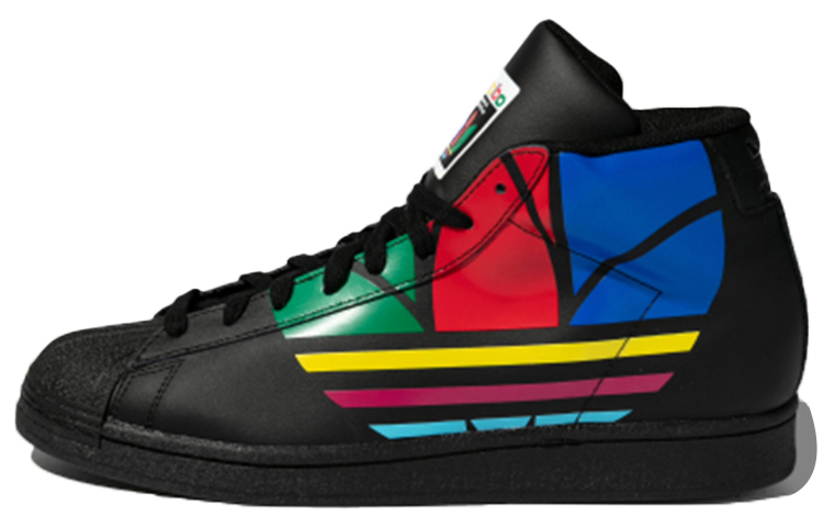 Adidas Originals Pro Model Mid-Top Skateboard Shoes Unisex Black Red