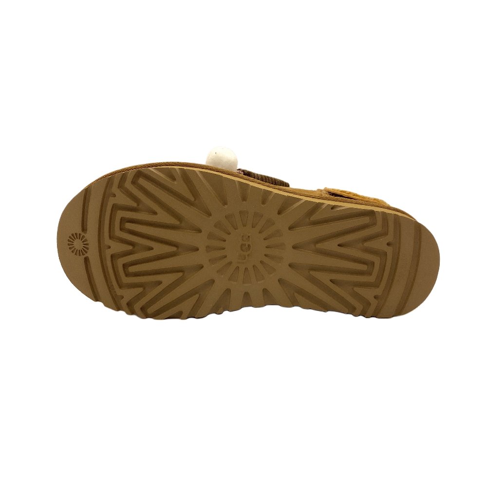 UGG CLASSIC ULTRA MINI Christmas Bear Warm Slip-Resistant Snow Boots Women's Chestnut Brown