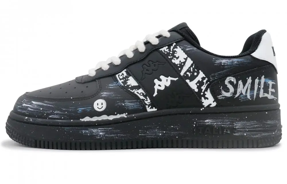 Kappa Low Top Skateboard Shoes Unisex Black