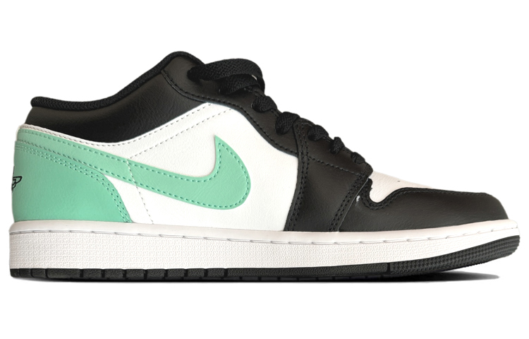 Jordan Air Jordan 1 Wear-Resistant Slip-Resistant Low-Top Vintage Basketball Shoes Men's White Green купить в интернет-магазине Yoocart с быстрой доставкой по России.