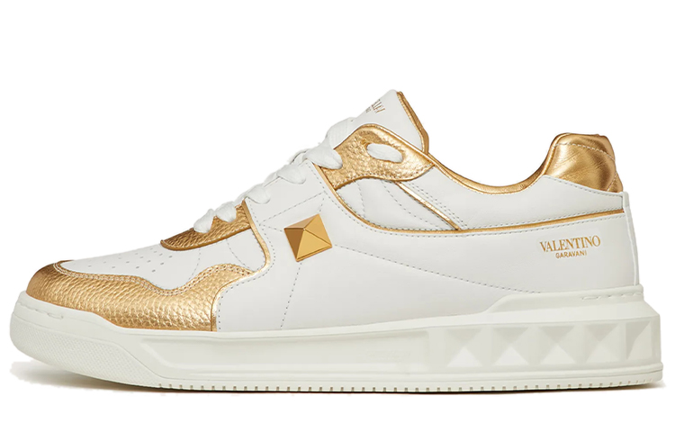 Valentino One Stud Low 'White Brass'
