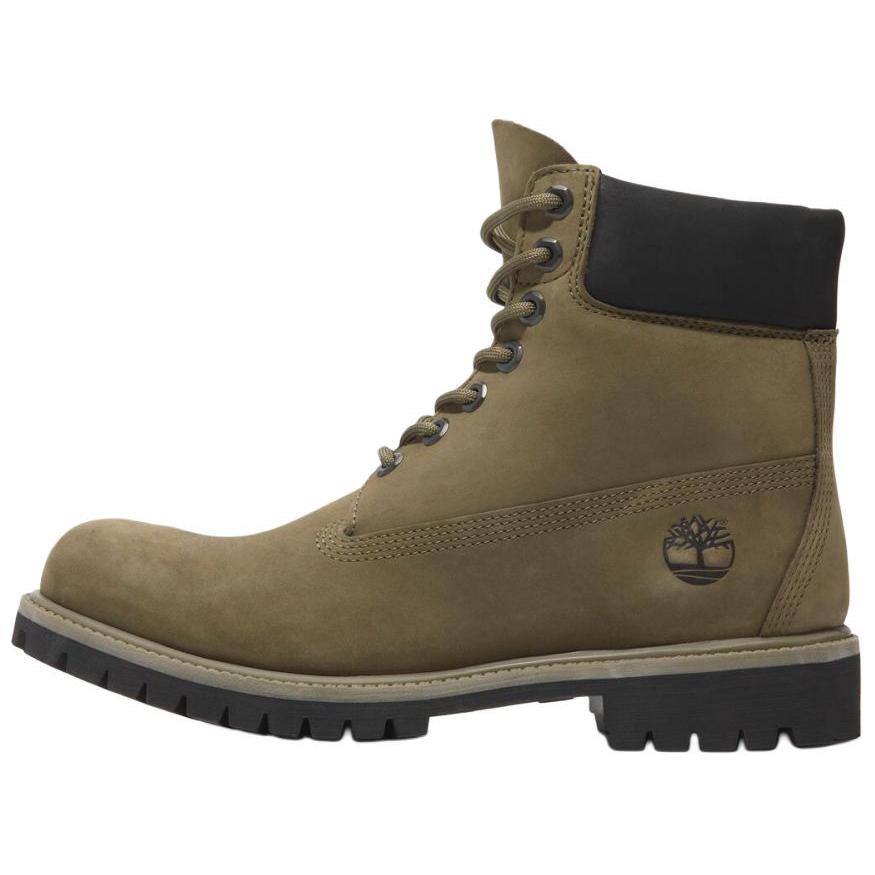 Timberland PREMIUM Waterproof, Abrasion Resistant, Slip Resistant Short Outdoor Boots Men's Brown Green