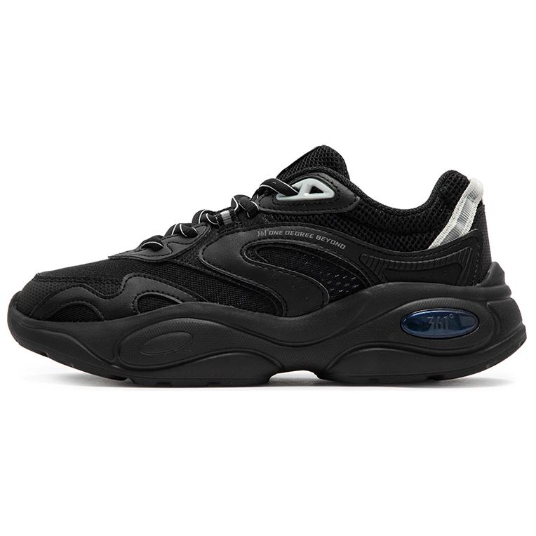 361° Wear-Resistant Low-Top Casual Shoes Women's Black