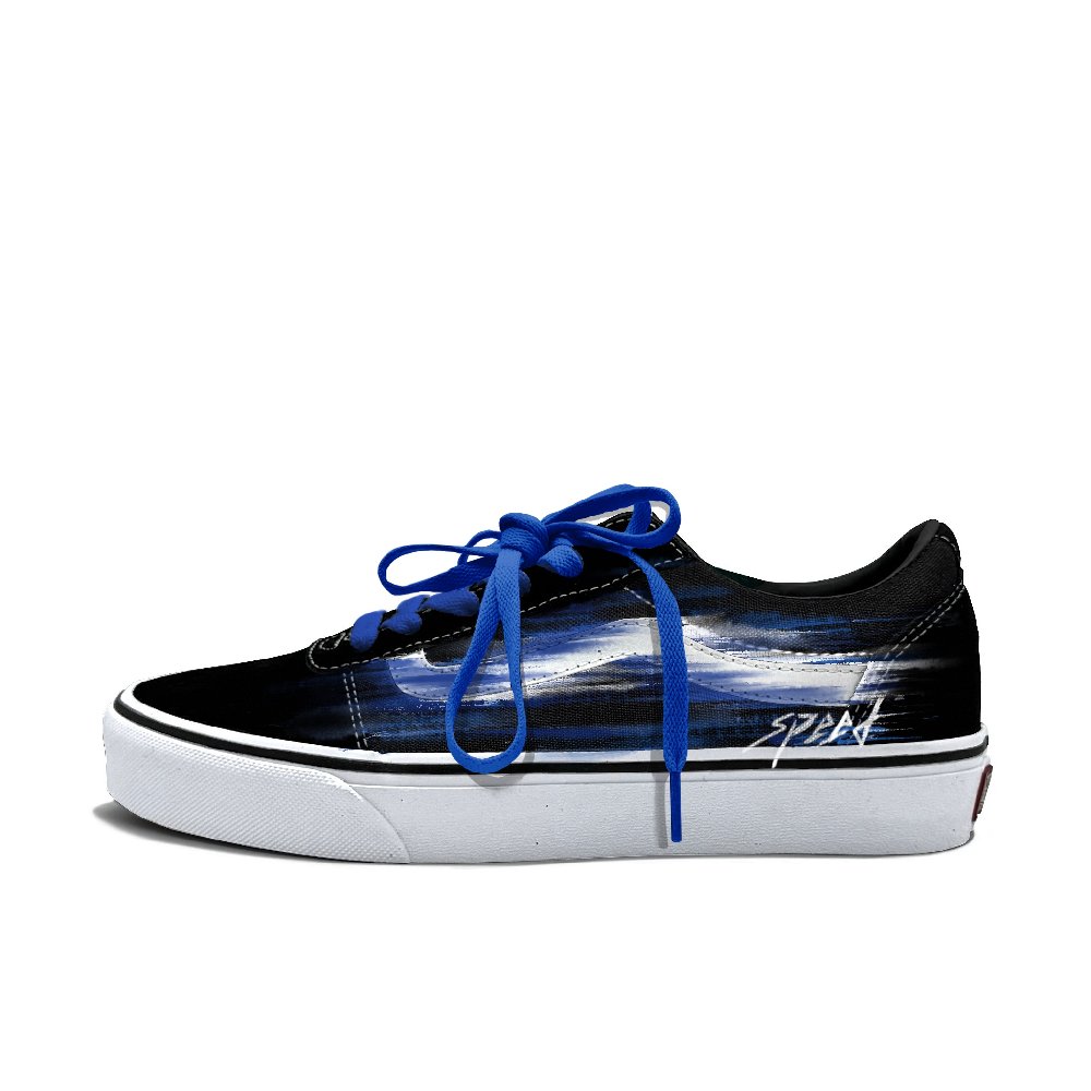 Vans Ward Abrasion Resistant Low Top Skateboard Shoes Women's Blue