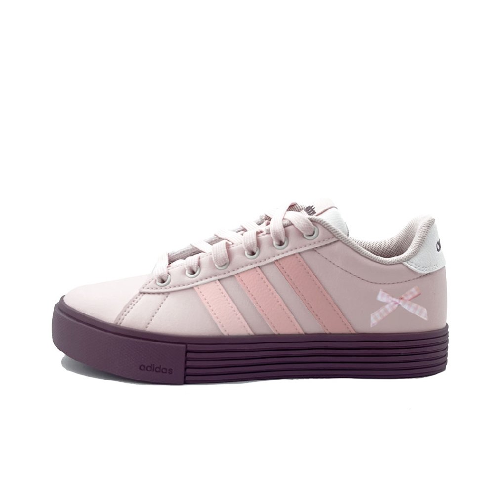 Adidas Daily 4.0 Abrasion Resistant Low Top Skateboard Shoes Unisex Pink