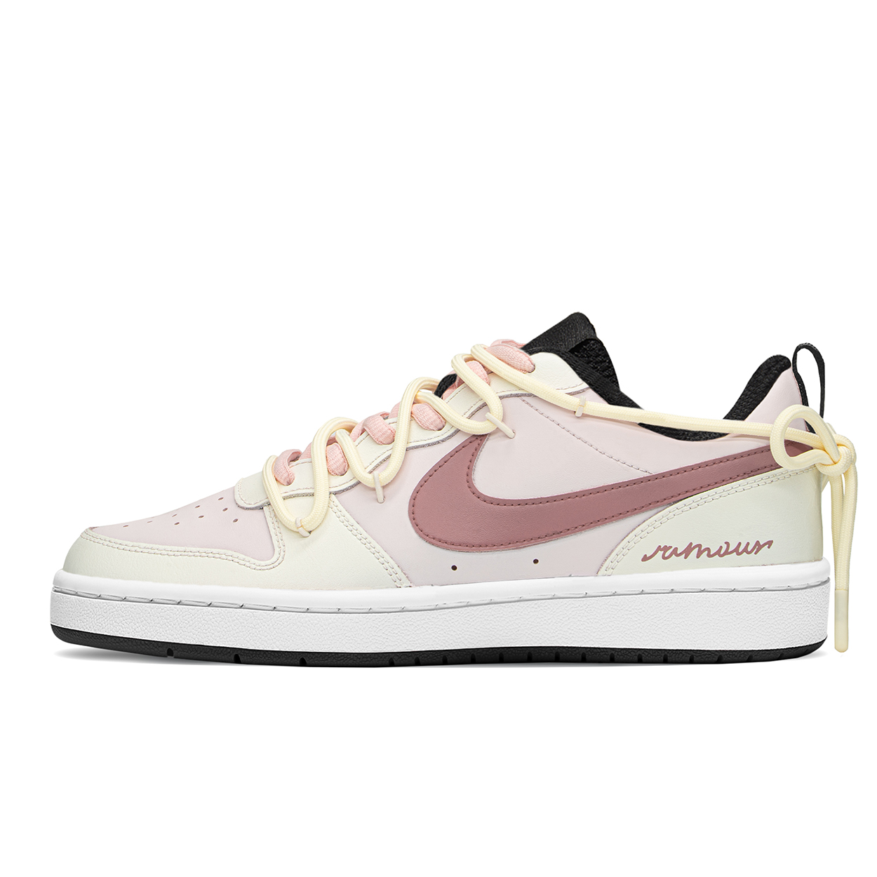 Nike Court Borough Skateboard Shoes Women's Low top Beige/Pink