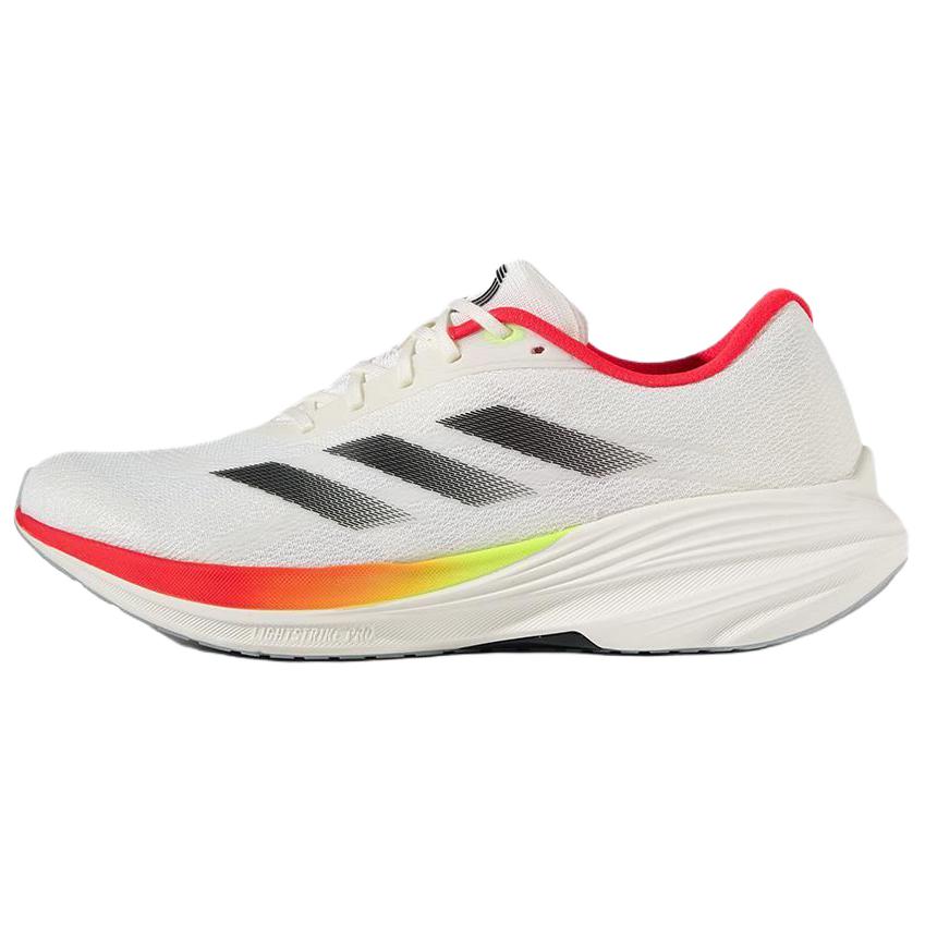 Adidas ETHER LITE Abrasion Resistant Breathable Low Top Running Shoes Unisex White Black Red