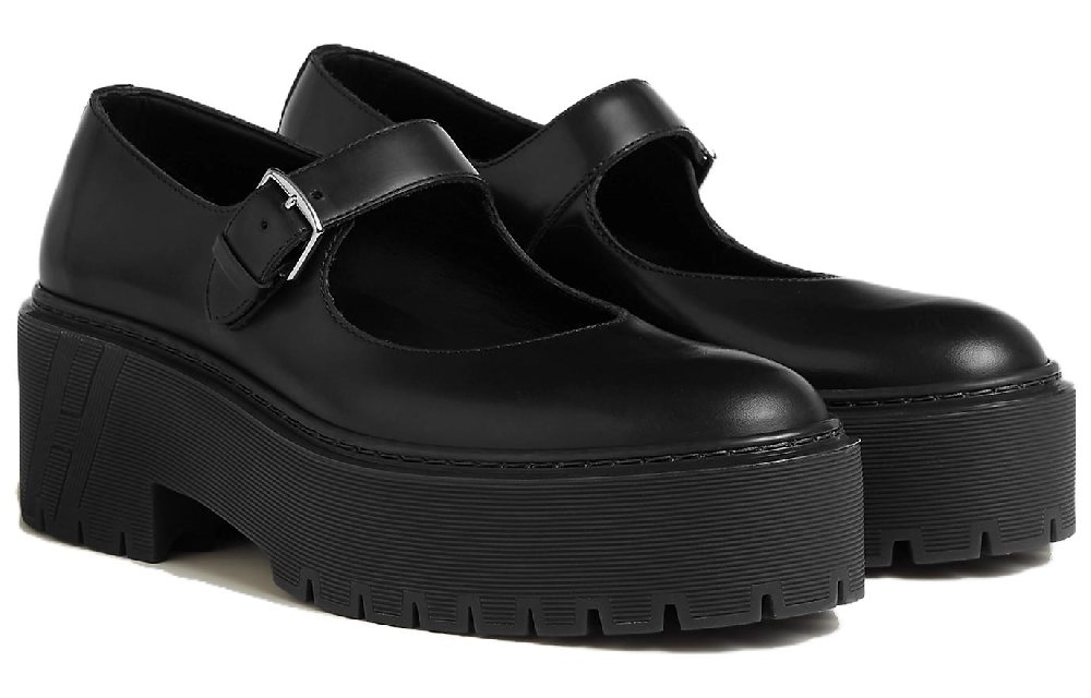HERMES Platform Women's Casual Shoes Women's Black