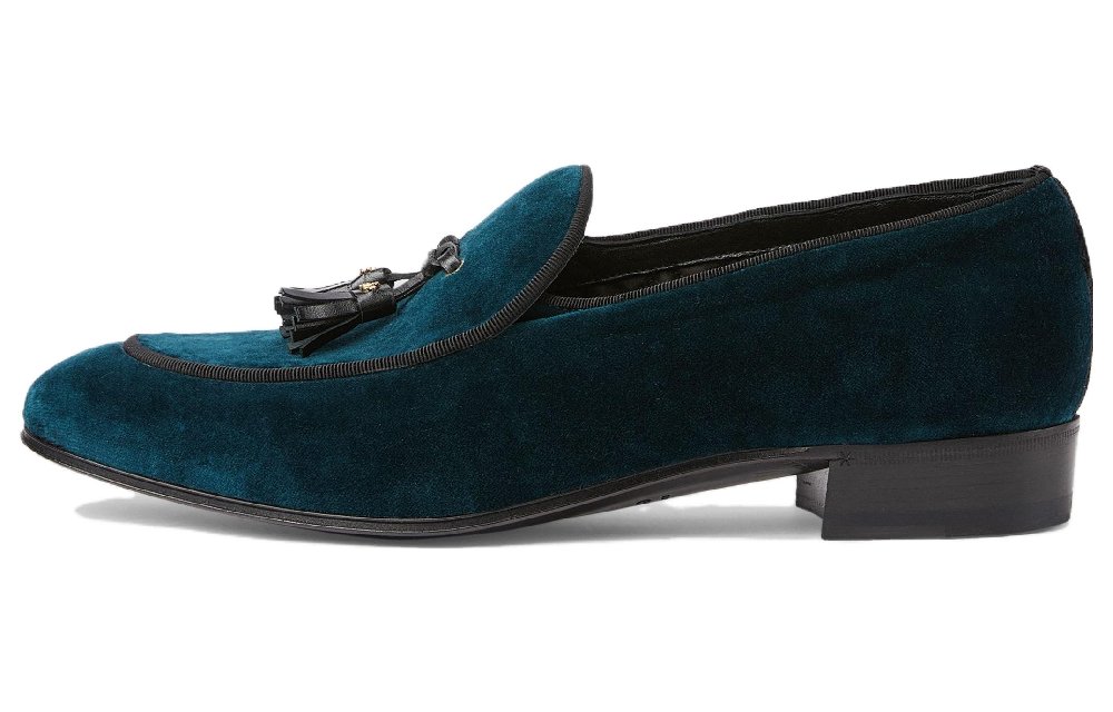 GUCCI Loafers Men Blue