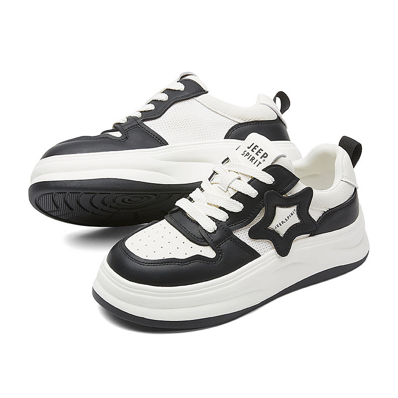 JEEP SPIRIT Anti-Slip Wear-Resistant Low-Top Skateboard Shoes Women's