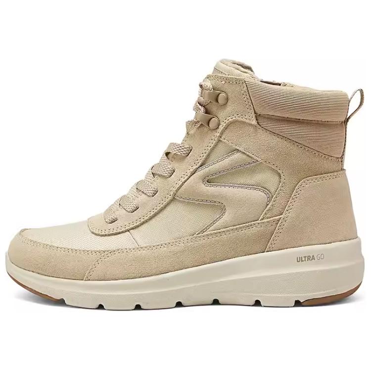 Skechers Warm And Water-Resistant Short Snow Boots Women's Khaki