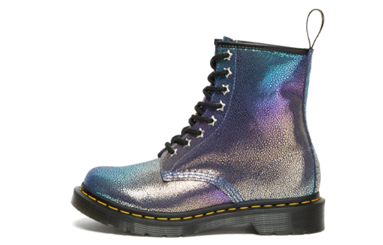 Dr. Martens Dr.Martens 1460 Rainbow Ray Suede Lace Up Boots 'Purple' Women's
