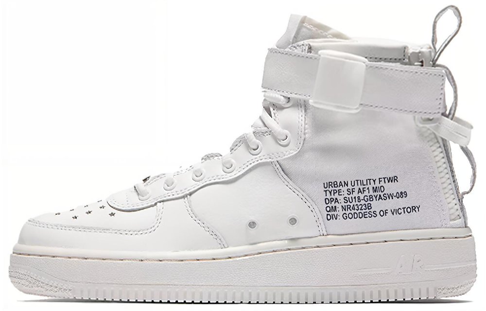 Nike Sf Air Force 1 Mid White GS
