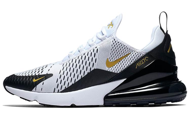 Nike Air Max 270 White Metallic Gold Black