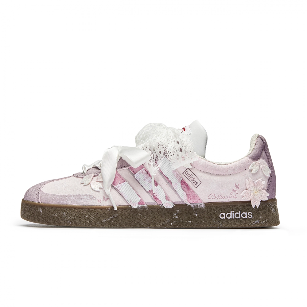 Adidas Low top Skateboard Shoes Unisex Pink White