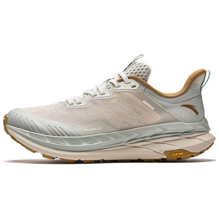 Anta Kunlun Slip Resistant Low top Running Shoes Men's Gray White