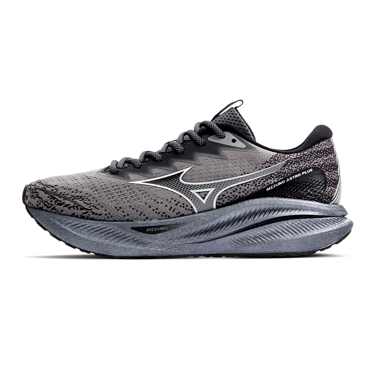 Mizuno ASTRO PLUS Abrasion Resistant Low Top Running Shoes Unisex Smoky Black